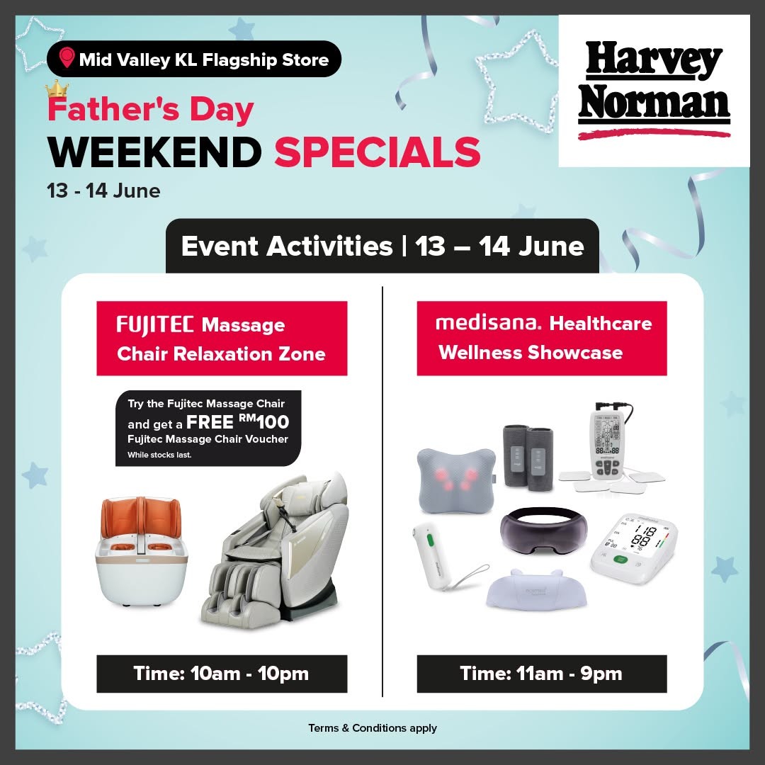 Harvey-Norman-Malaysia-Fathers-Day-Weekend-Celebration-6 13-14 June 2026: Harvey Norman Malaysia, Father’s Day Weekend Celebration, In-Store Activities, Prizes & Live Demonstrations at KL Flagship Store
