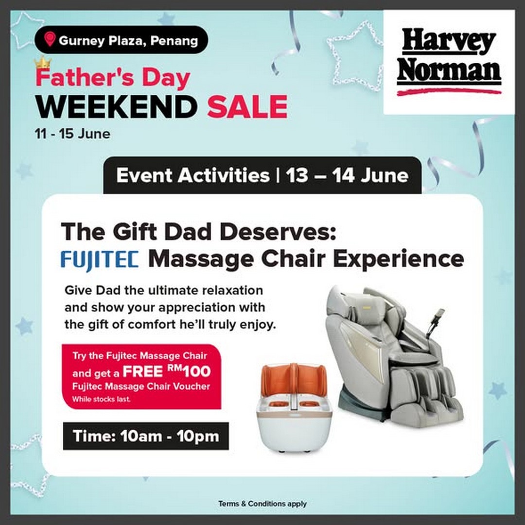 Harvey-Norman-Malaysia-Fathers-Day-Weekend-Sale-1 11-15 June 2026: Harvey Norman Malaysia Father’s Day Weekend Sale – Enjoy Up to 75% Off Storewide at Gurney Plaza and IOI Mall Kulai