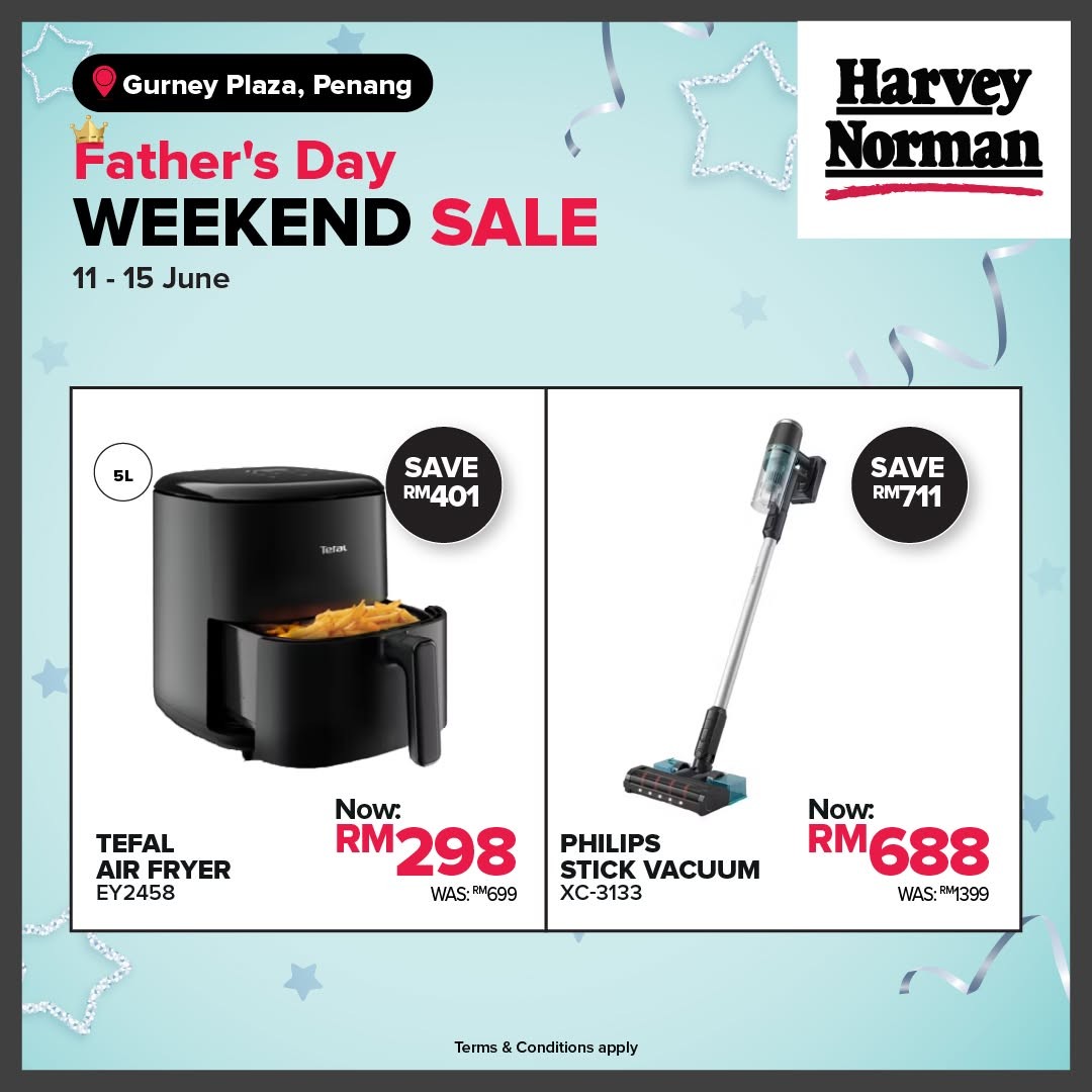 Harvey-Norman-Malaysia-Fathers-Day-Weekend-Sale-6 11-15 June 2026: Harvey Norman Malaysia Father’s Day Weekend Sale – Enjoy Up to 75% Off Storewide at Gurney Plaza and IOI Mall Kulai
