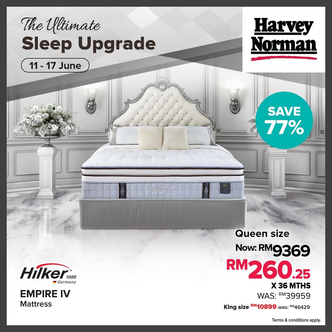 Harvey-Norman-Malaysia-Mattress-Mega-Sale-5 11-17 June 2026: Harvey Norman Malaysia Mattress Mega Sale, Up to 85% Off Premium Bedding Promotion Across Stores and Online