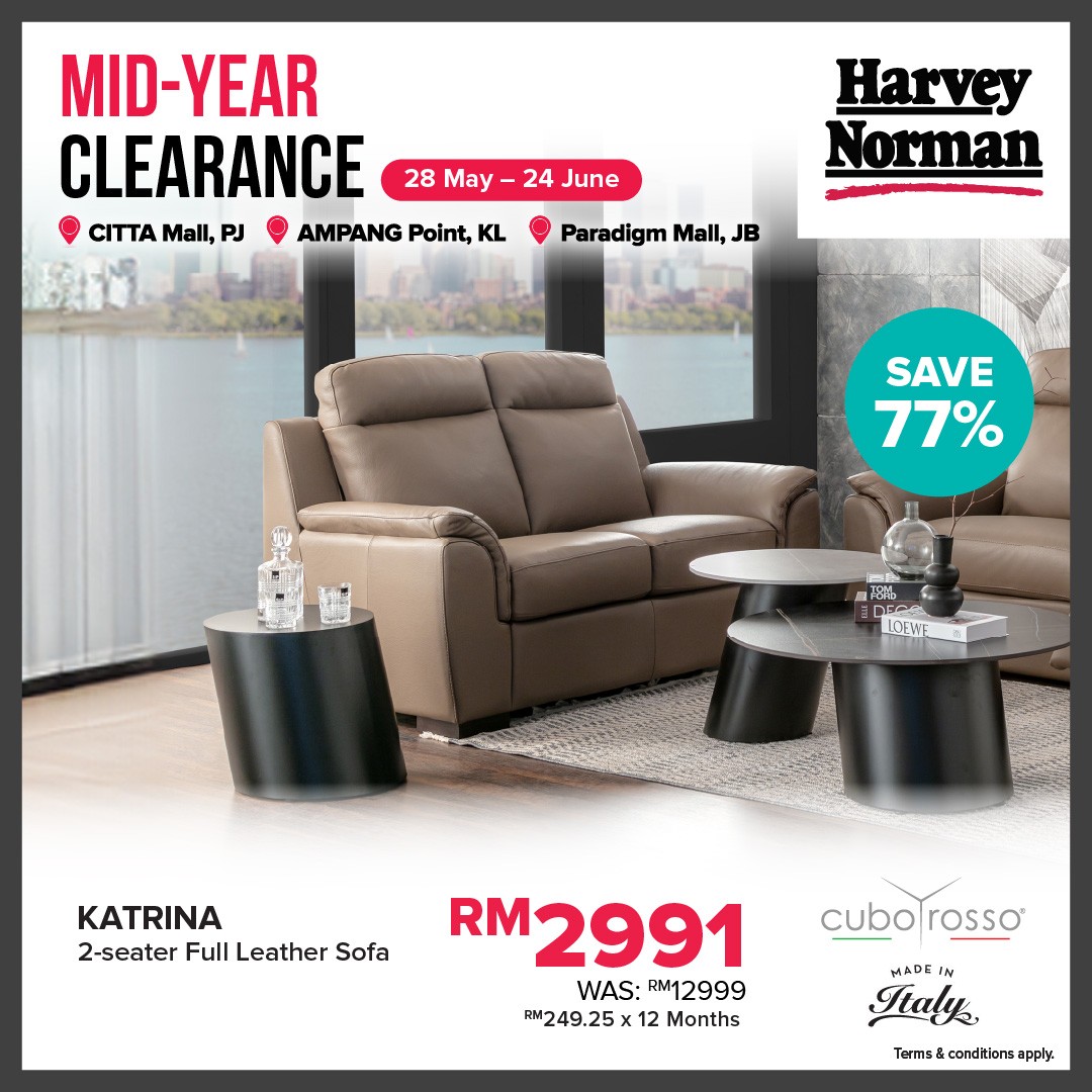 Harvey-Norman-Malaysia-Mid-Year-Clearance-Sale-11 28 May – 24 June 2026: Harvey Norman Malaysia Mid-Year Clearance Sale – Save Up to 80% Off at Factory Outlet Locations and Online Promotion