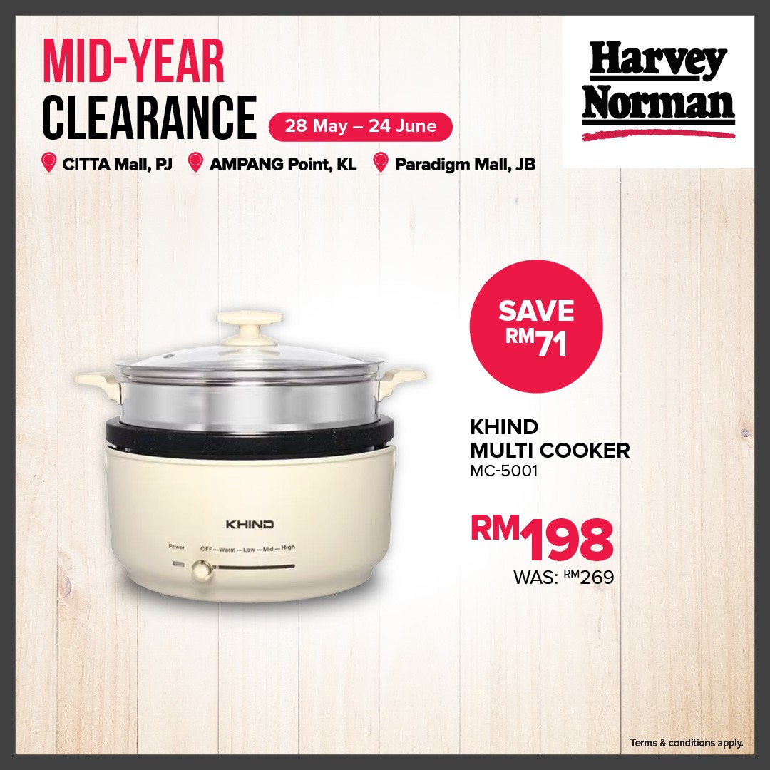 Harvey-Norman-Malaysia-Mid-Year-Clearance-Sale-4 28 May – 24 June 2026: Harvey Norman Malaysia Mid-Year Clearance Sale – Save Up to 80% Off at Factory Outlet Locations and Online Promotion