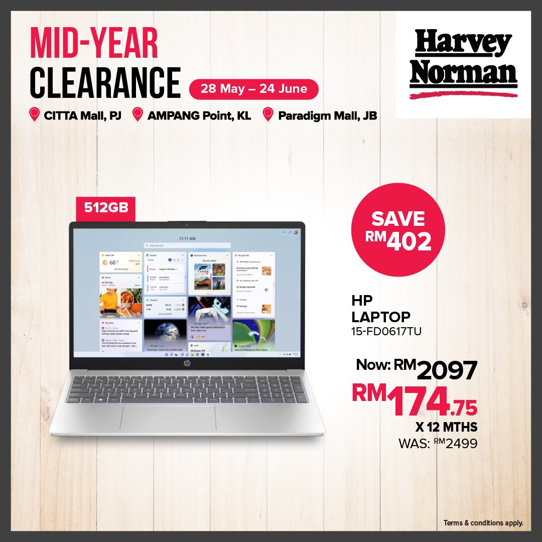 Harvey-Norman-Malaysia-Mid-Year-Clearance-Sale-5 28 May – 24 June 2026: Harvey Norman Malaysia Mid-Year Clearance Sale – Save Up to 80% Off at Factory Outlet Locations and Online Promotion