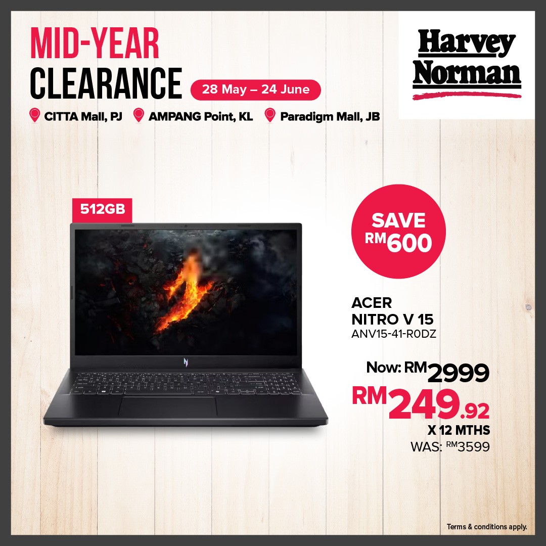 Harvey-Norman-Malaysia-Mid-Year-Clearance-Sale-6 28 May – 24 June 2026: Harvey Norman Malaysia Mid-Year Clearance Sale – Save Up to 80% Off at Factory Outlet Locations and Online Promotion