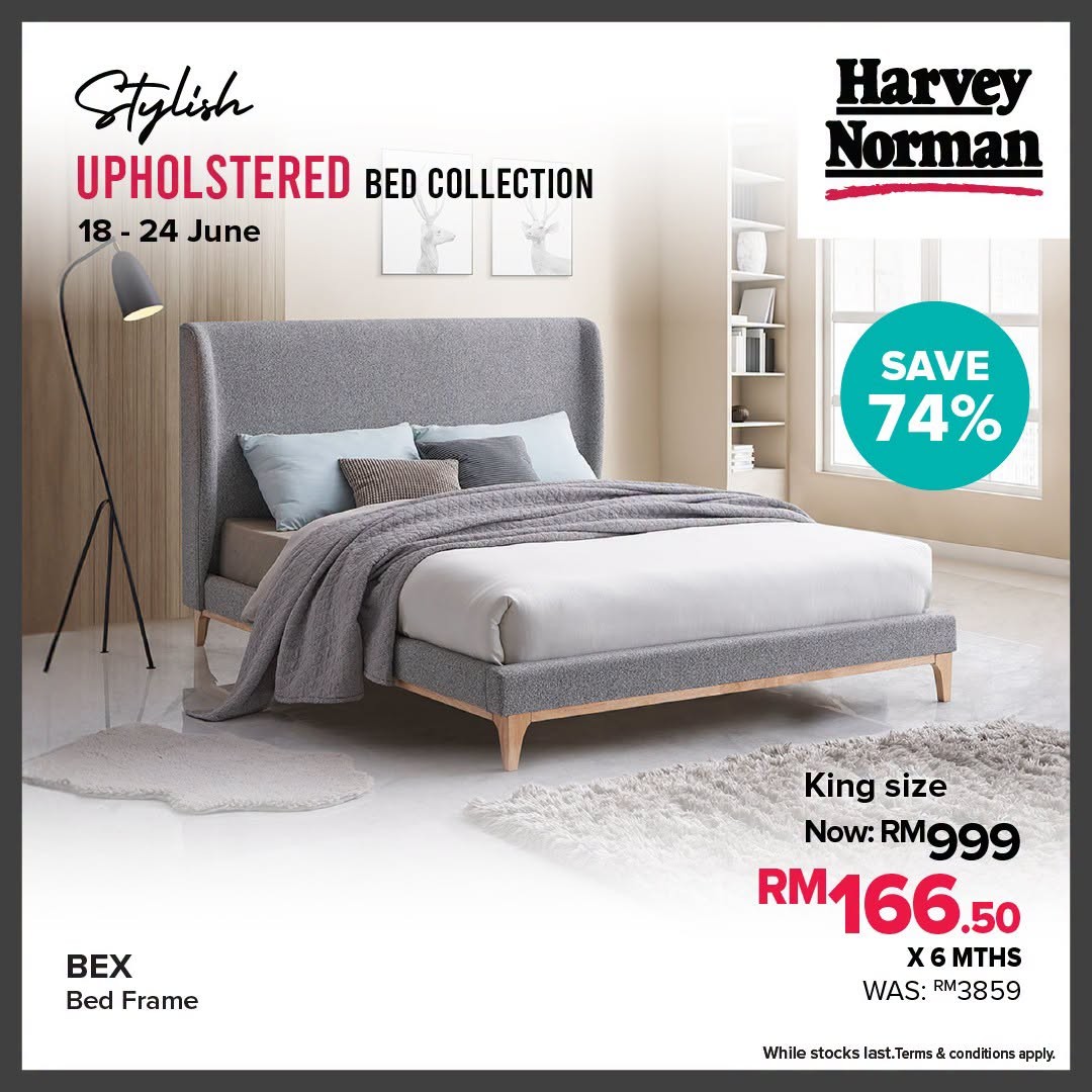Harvey-Norman-Malaysia-Stylish-Upholstered-Bed-Collection-Promotion-4 18-24 June 2026: Harvey Norman Malaysia Stylish Upholstered Bed Collection Promotion – Enjoy Savings of Up to 74% Off Bedroom Furniture