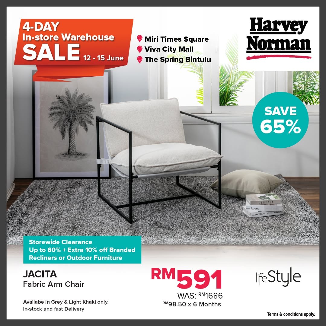 Harvey-Norman-Malaysia-Warehouse-Sale-Up-to-75-Off-In-Store-Clearance-10 12–15 June 2026: Harvey Norman Malaysia Warehouse Sale: Up to 75% Off In-Store Clearance Deals on Home & Tech Essentials in Sarawak