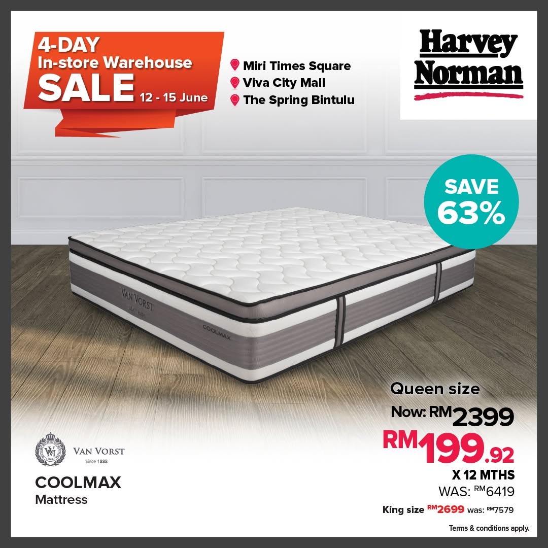 Harvey-Norman-Malaysia-Warehouse-Sale-Up-to-75-Off-In-Store-Clearance-11 12–15 June 2026: Harvey Norman Malaysia Warehouse Sale: Up to 75% Off In-Store Clearance Deals on Home & Tech Essentials in Sarawak