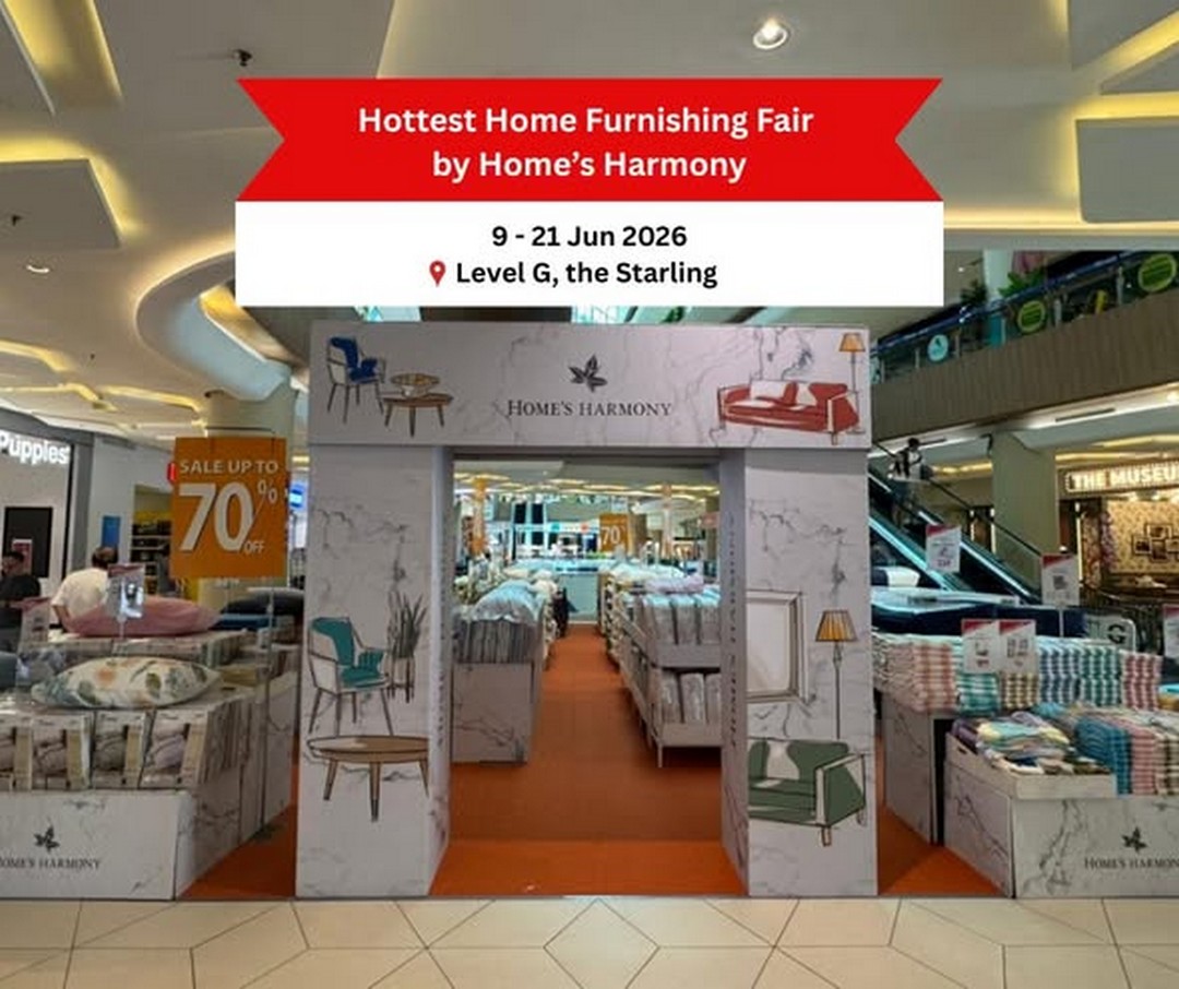 Homes-Harmony-Hottest-Home-Furnishing-Fair 9–21 June 2026: Home’s Harmony Hottest Home Furnishing Fair at The Starling, Home Furnishing Sale with Up to 70% OFF Bedsheets, Towels and Bedding Essentials in Malaysia