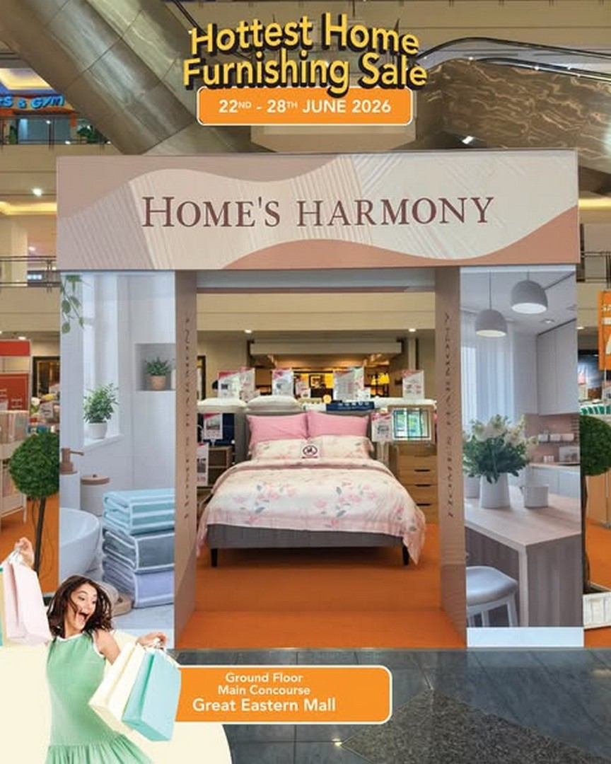 Homes-Harmony-Malaysia-Home-Living-Warehouse-Promotion-1 22–28 June 2026: Home's Harmony Malaysia Home & Living Warehouse Promotion at Great Eastern Mall – Furniture, Bedding & Décor Sale