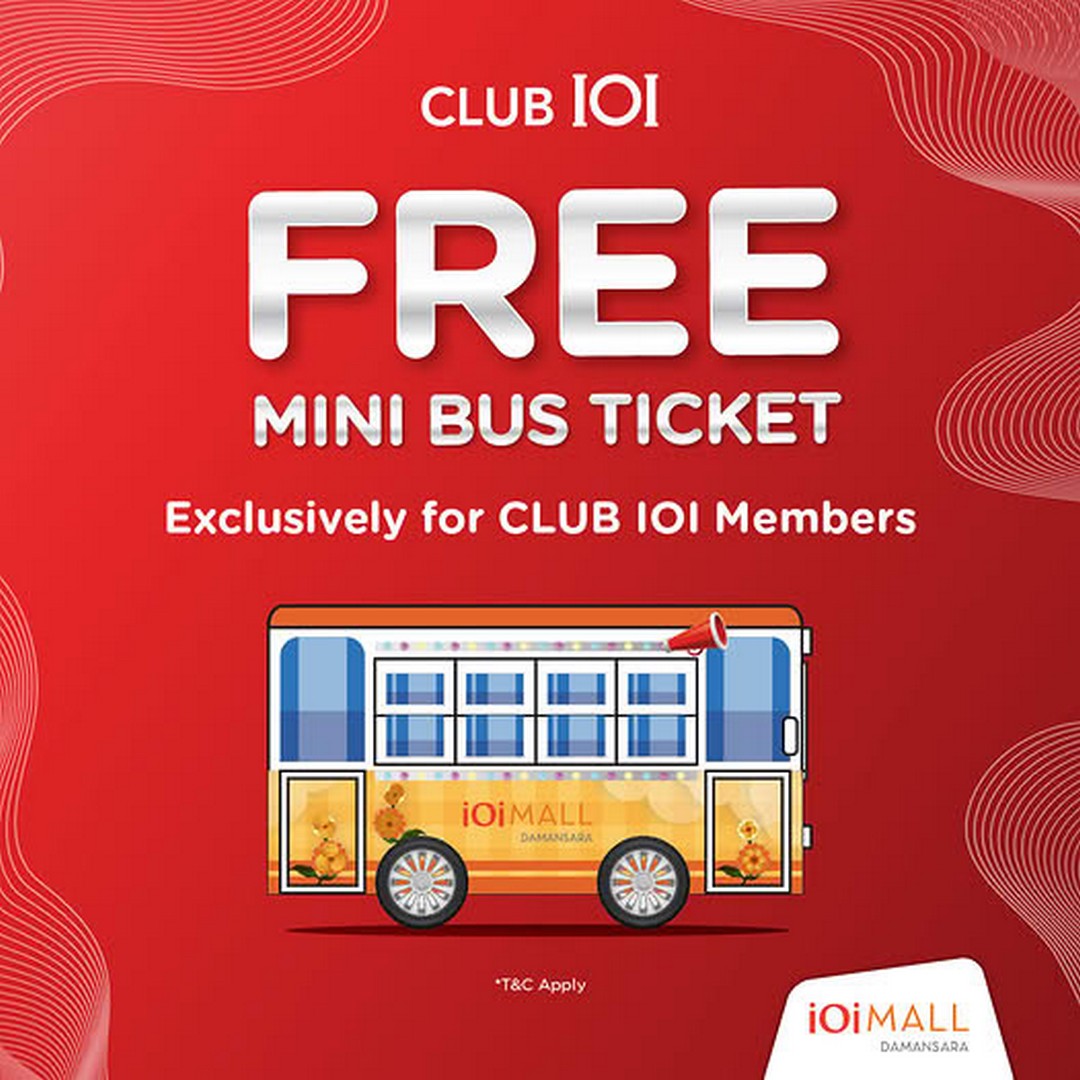IOI-Mall-Damansara-FREE-Mini-Bus-Ticket-Promotion-for-Kids 12 May 2026 onwards: IOI Mall Damansara FREE Mini Bus Ticket Promotion for Kids – Enjoy a Fun Family Day Out with No Minimum Spend Required