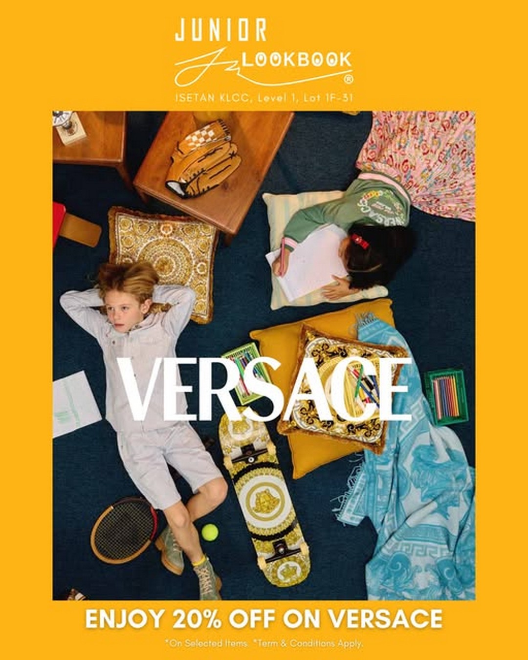 Isetan-Kuala-Lumpur-Versace-Junior-Lookbook-20-Off 1 June 2026 Onwards: Isetan Kuala Lumpur, Versace Junior Lookbook 20% Off Luxury Sale at KLCC Level 1 | Exclusive Designer Promotion in Malaysia