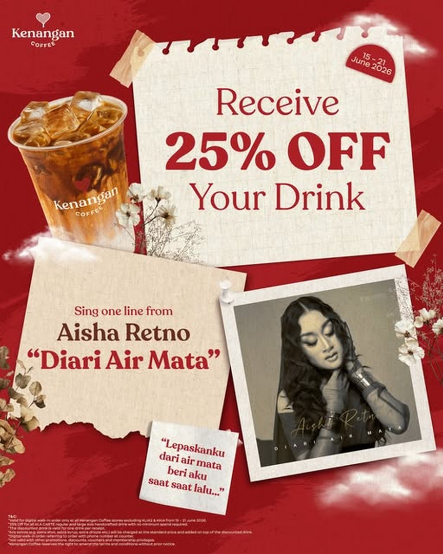 Kenangan-Coffee-Malaysia-Karaoke-Giveaway-Promotion 15–21 June 2026: Kenangan Coffee Malaysia Karaoke Giveaway Promotion: Sing a Line, Enjoy 25% Off Handcrafted Drinks (Nationwide Walk-In Digital Order Deal)