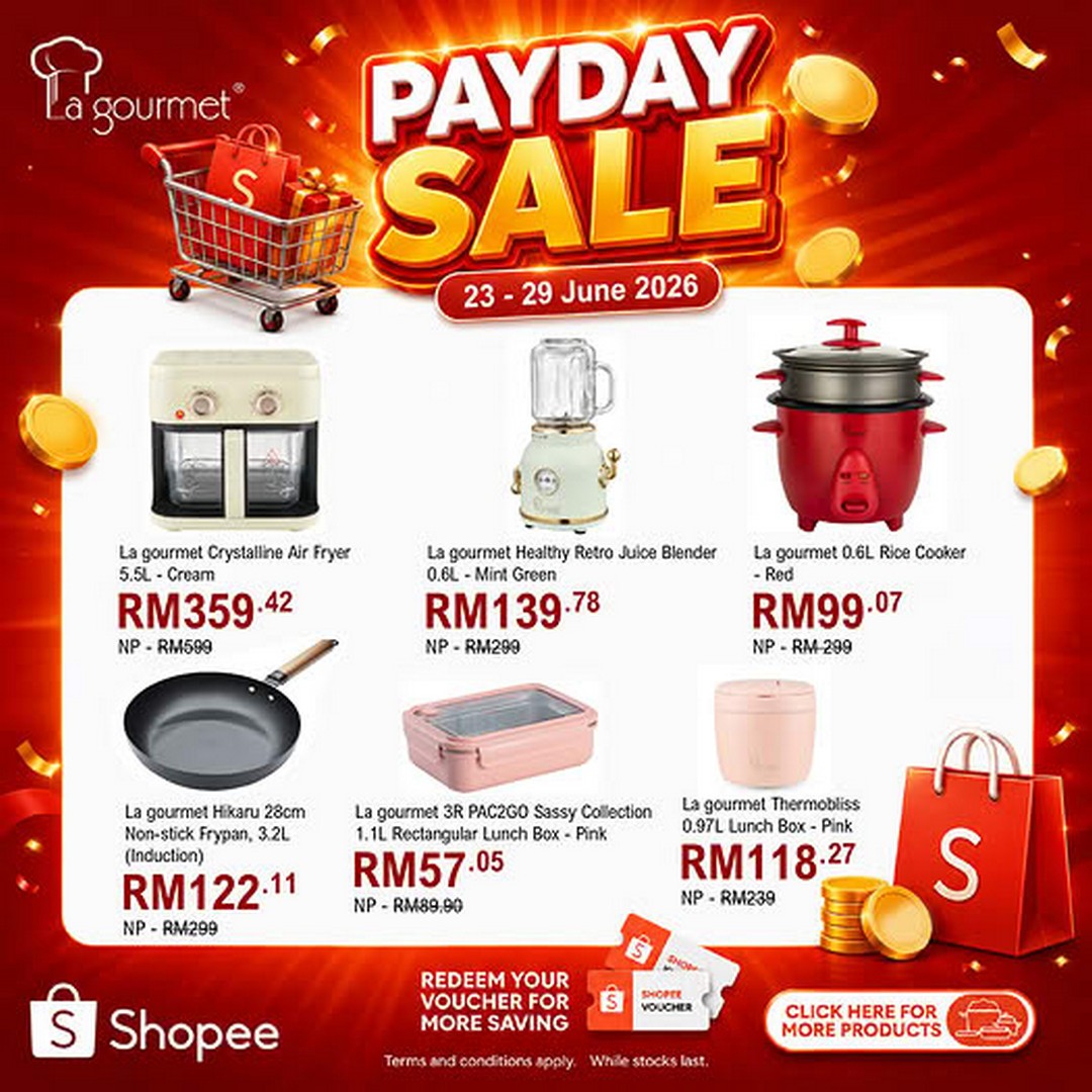 La-gourmet-Payday-Savings-Promotion-Malaysia 23-29 June 2026: La gourmet Payday Savings Promotion Malaysia – Upgrade Your Kitchen with Premium Cookware at Great Prices