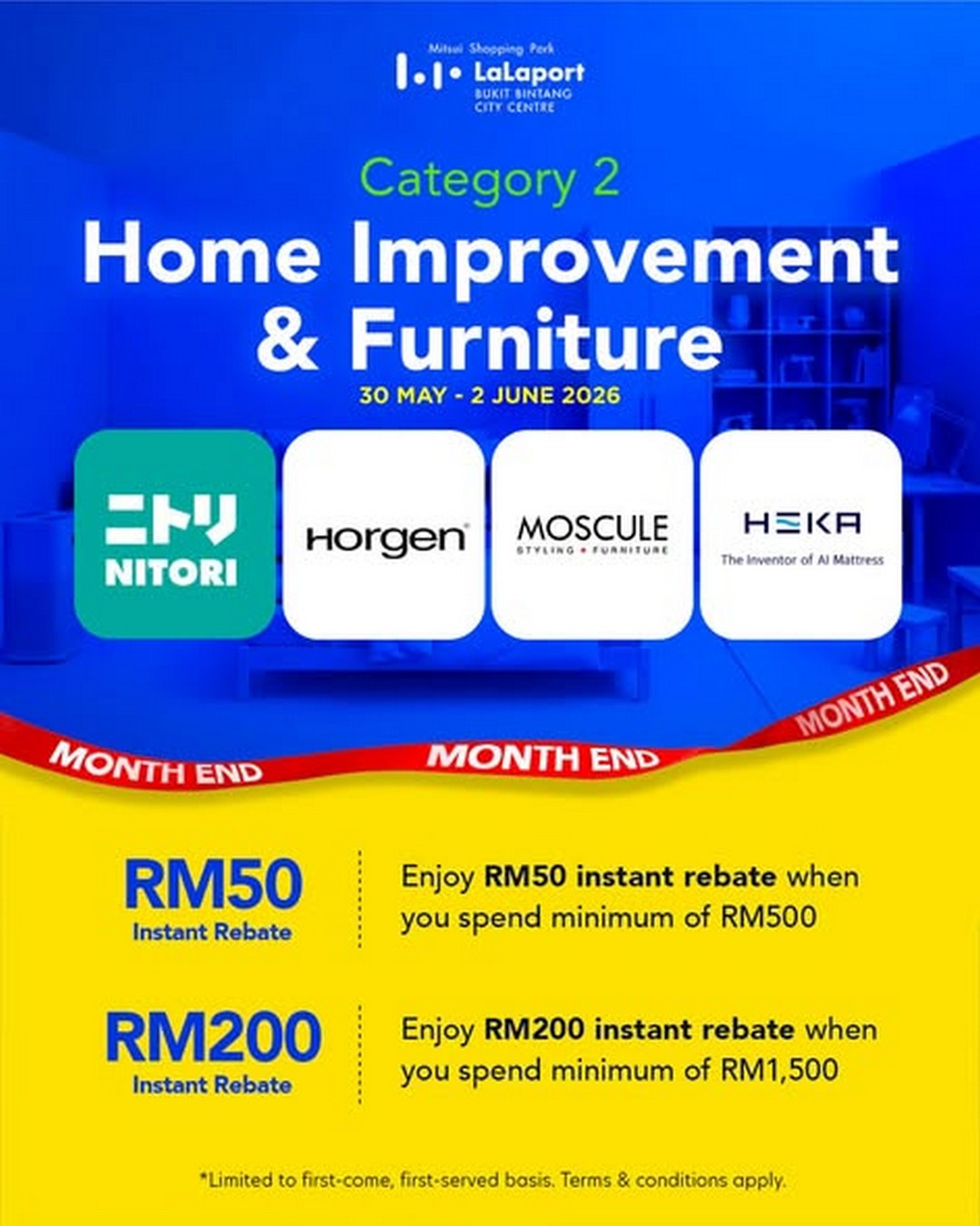 LaLaport-BBCC-Pay-Day-Deals-Promotion-with-Instant-Rebates-2 30 May – 2 June 2026: LaLaport BBCC Pay Day Deals Promotion with Instant Rebates Up to RM300 on Home Essentials, Lifestyle Products and Latest Gadgets