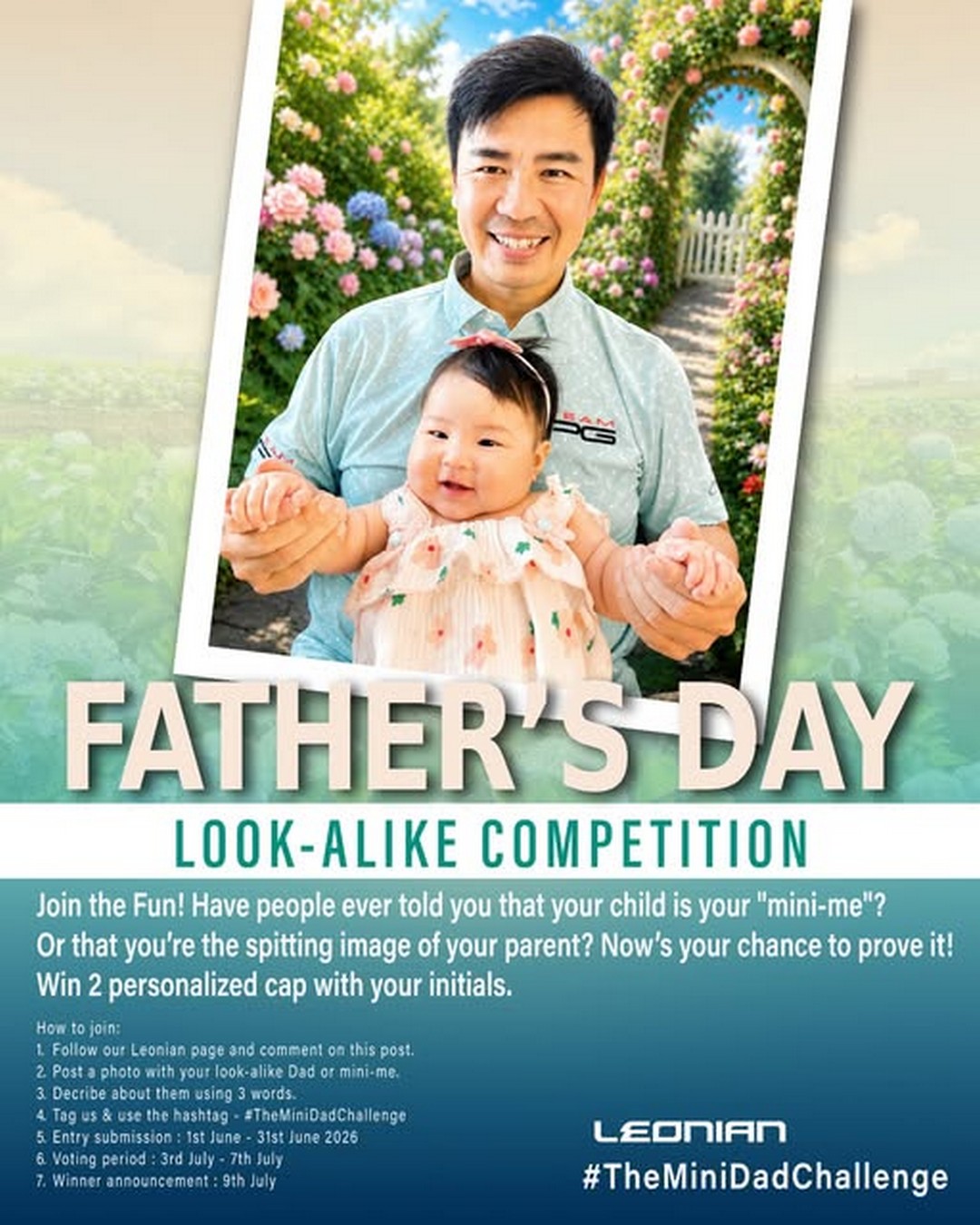 Leonian-Malaysia-Parent-Child-Look-Alike-Contest-Social-Media-Giveaway Now till 30 June 2026: Leonian Malaysia Parent-Child Look-Alike Contest, Social Media Giveaway Challenge