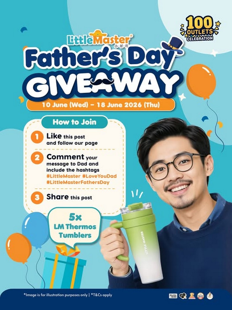 Little-Master-Malaysia-Fathers-Day-Giveaway-Campaign 10-18 June 2026: Little Master Malaysia: Father’s Day Giveaway Campaign, Win Free Thermos Tumblers Promotio