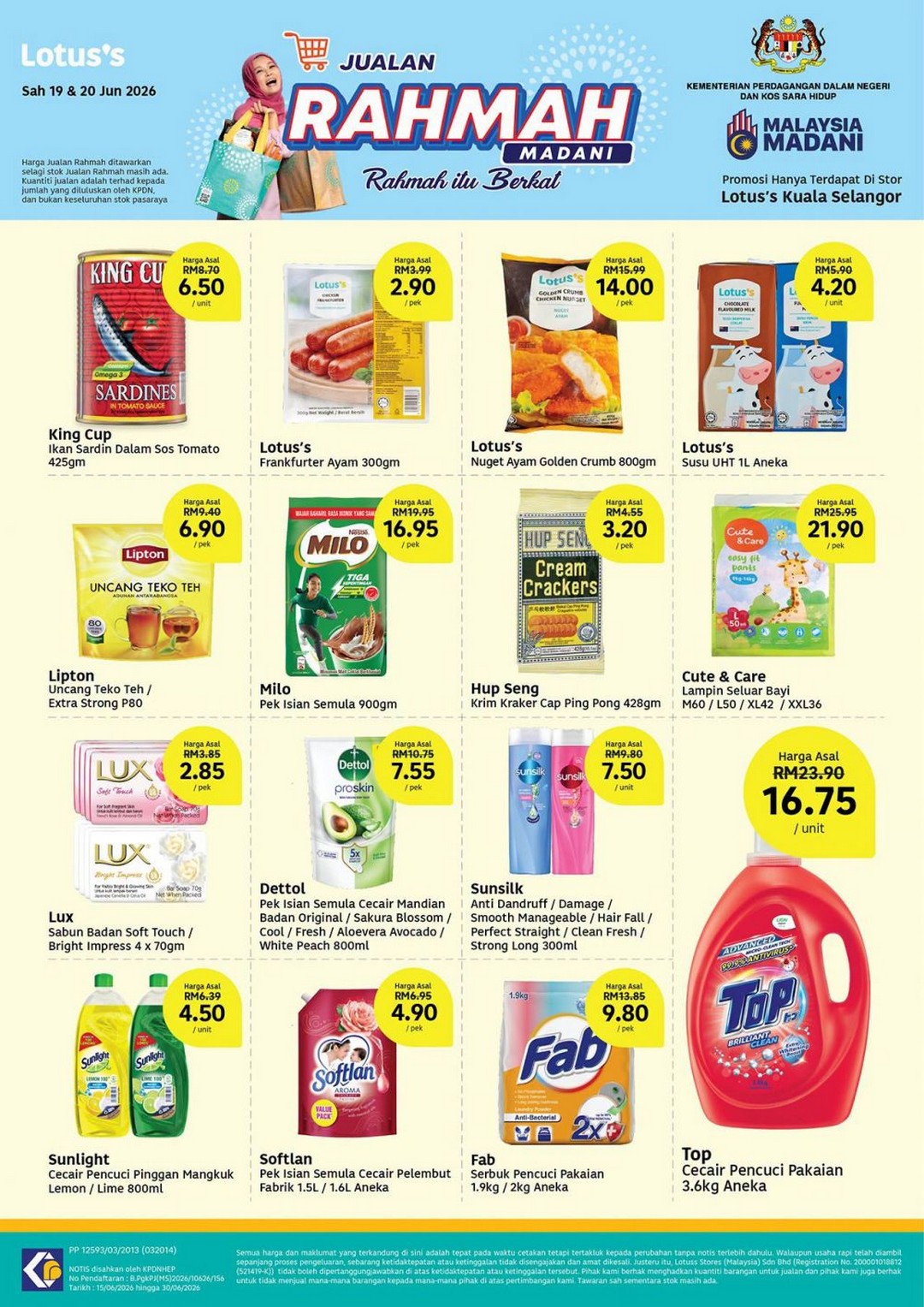 Lotuss-Kuala-Selangor-Jualan-Rahmah-Grocery-Promotion-2 19-20 June 2026: Lotus’s Kuala Selangor, Jualan Rahmah Grocery Promotion: Everyday Essentials From RM0.95 Limited-Time Budget Sale