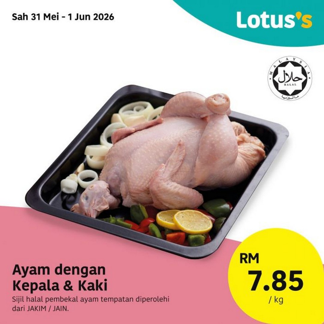 Lotuss-Untung-Besar-Sale-Fresh-Chicken-at-RM7.85-1 31 May–10 June 2026: Lotus’s Untung Besar Sale: Fresh Chicken at RM7.85/kg Grocery Promotion Deals in Malaysia
