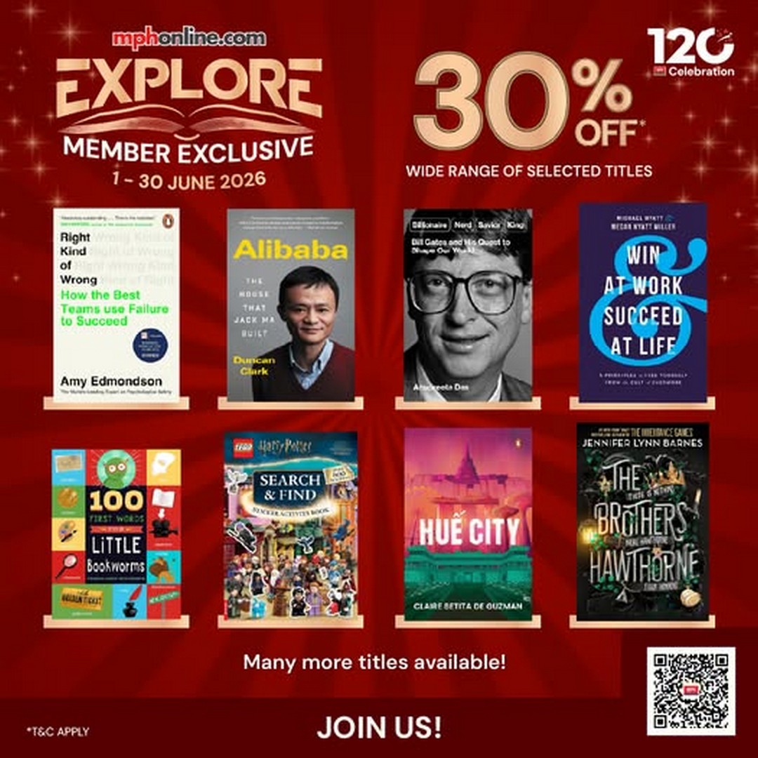 MPH-Bookstores-120th-Anniversary-30-Off-Selected-Books-Promotion 1-30 June 2026: MPH Bookstores 120th Anniversary 30% Off Selected Books Promotion – Exclusive Member Savings on Fiction, Business, Children's Books and More