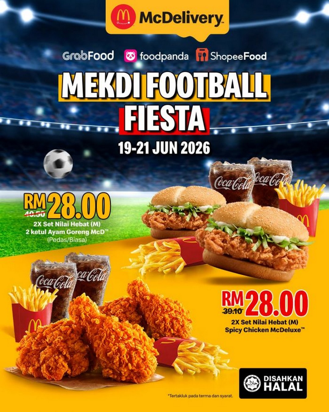 McDonalds-Mekdi-Football-Fiesta-Delivery-Deals-RM28-for-2-Value-Meals-Promotion 19–21 June 2026: McDonald’s Mekdi Football Fiesta Delivery Deals RM28 for 2 Value Meals Promotion (Game Day Savings Across Malaysia)