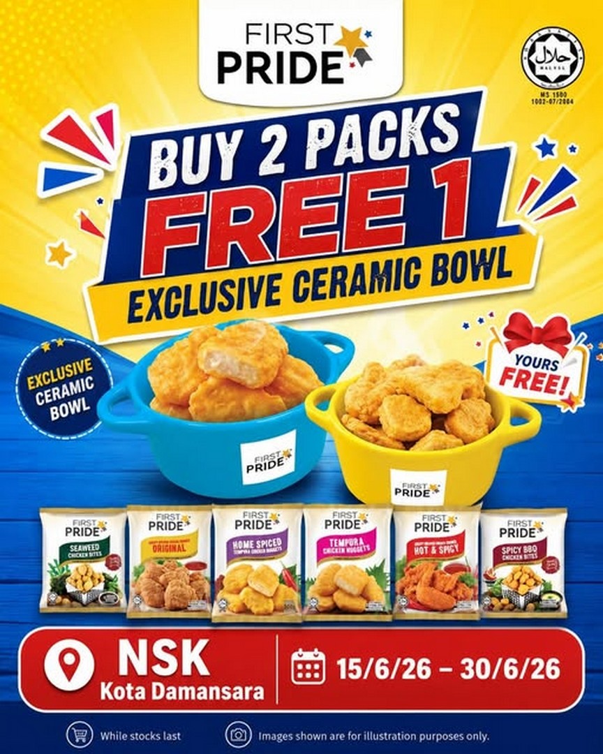NSK-Trade-City-Kota-Damansara-LKW-Frozen-Supplies-Roadshow-Promotion 15–30 June 2026: NSK Trade City Kota Damansara, LKW Frozen Supplies Roadshow Promotion: Buy 2 First Pride Packs Free Ceramic Bowl Giveaway