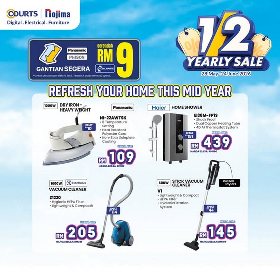 Nojima-Malaysia-Small-Upgrade-Big-Difference-Sale-3 28 May–24 June 2026: Nojima Malaysia, Small Upgrade Big Difference Sale Promotion at LaLaport BBCC with Up to 10% OFF SPayLater and EZ Exchange Deals from RM9