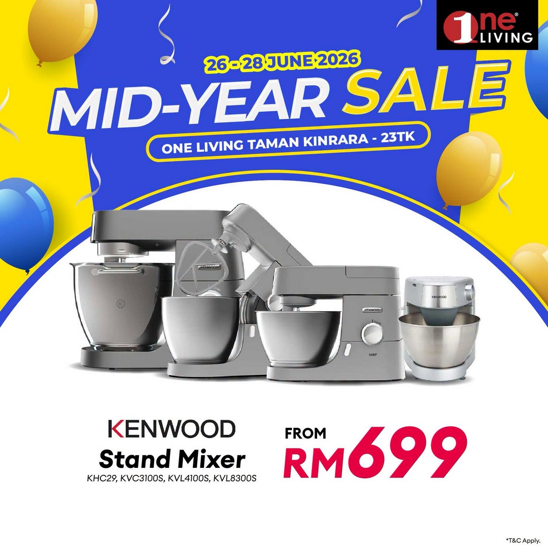 One-Living-Malaysia-Mid-Year-Sale-Promotion-at-Taman-Kinrara-10 26–28 June 2026: One Living Malaysia Mid Year Sale Promotion at Taman Kinrara – Huge Savings on Kitchen Appliances, Refrigerators and Home Essentials