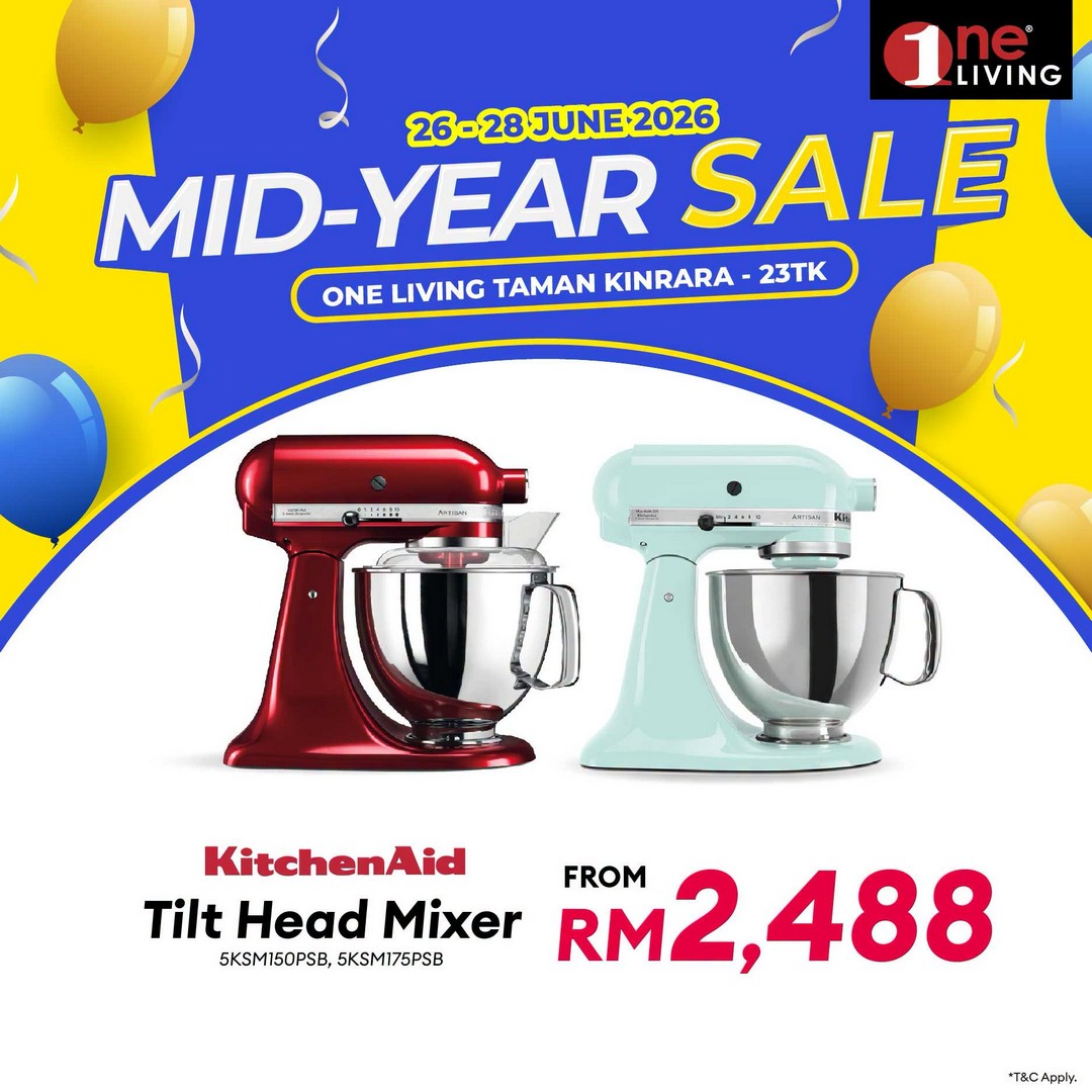 One-Living-Malaysia-Mid-Year-Sale-Promotion-at-Taman-Kinrara-11 26–28 June 2026: One Living Malaysia Mid Year Sale Promotion at Taman Kinrara – Huge Savings on Kitchen Appliances, Refrigerators and Home Essentials