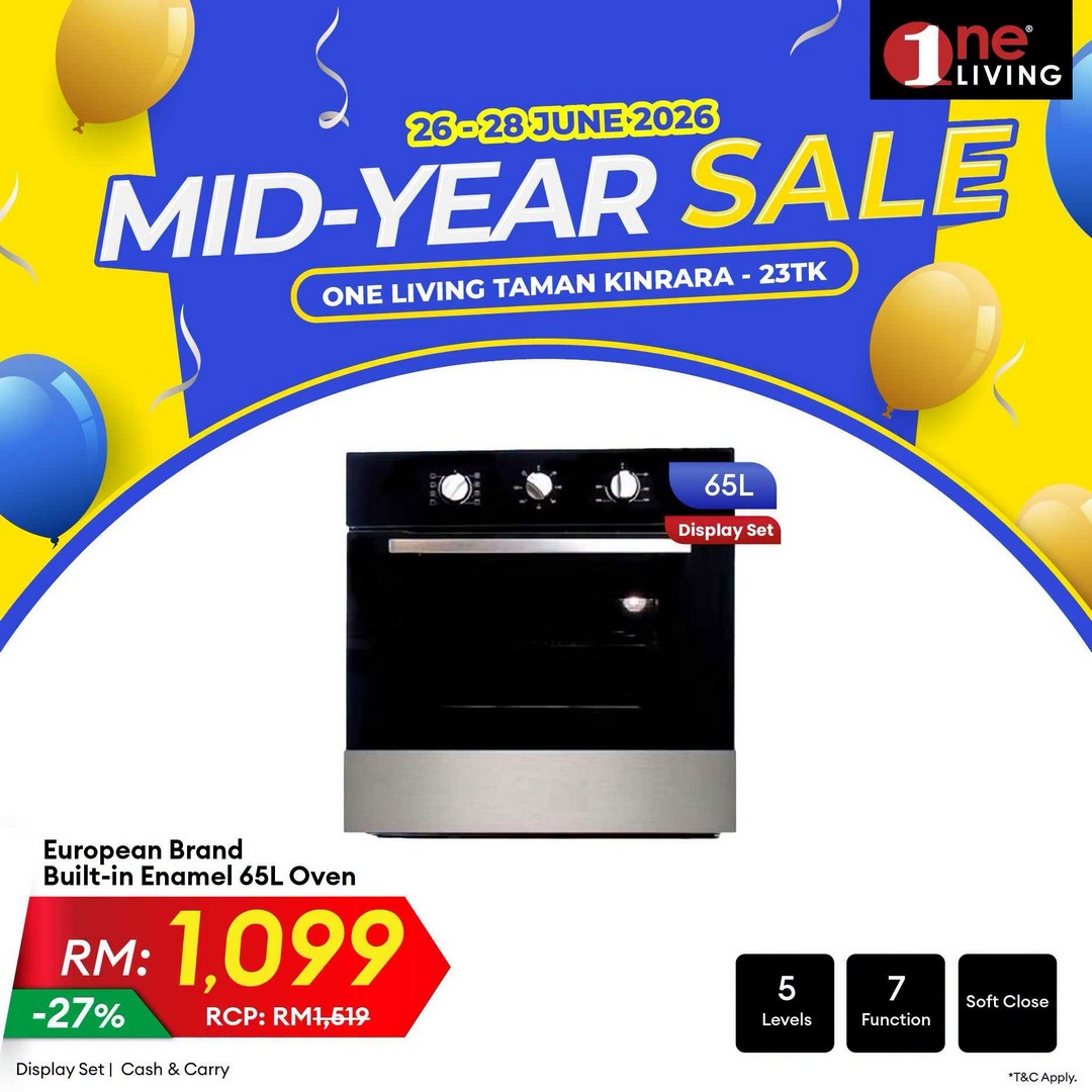 One-Living-Malaysia-Mid-Year-Sale-Promotion-at-Taman-Kinrara-14 26–28 June 2026: One Living Malaysia Mid Year Sale Promotion at Taman Kinrara – Huge Savings on Kitchen Appliances, Refrigerators and Home Essentials