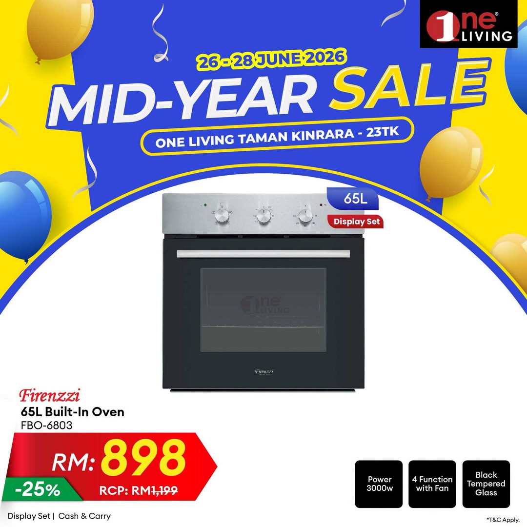 One-Living-Malaysia-Mid-Year-Sale-Promotion-at-Taman-Kinrara-19 26–28 June 2026: One Living Malaysia Mid Year Sale Promotion at Taman Kinrara – Huge Savings on Kitchen Appliances, Refrigerators and Home Essentials