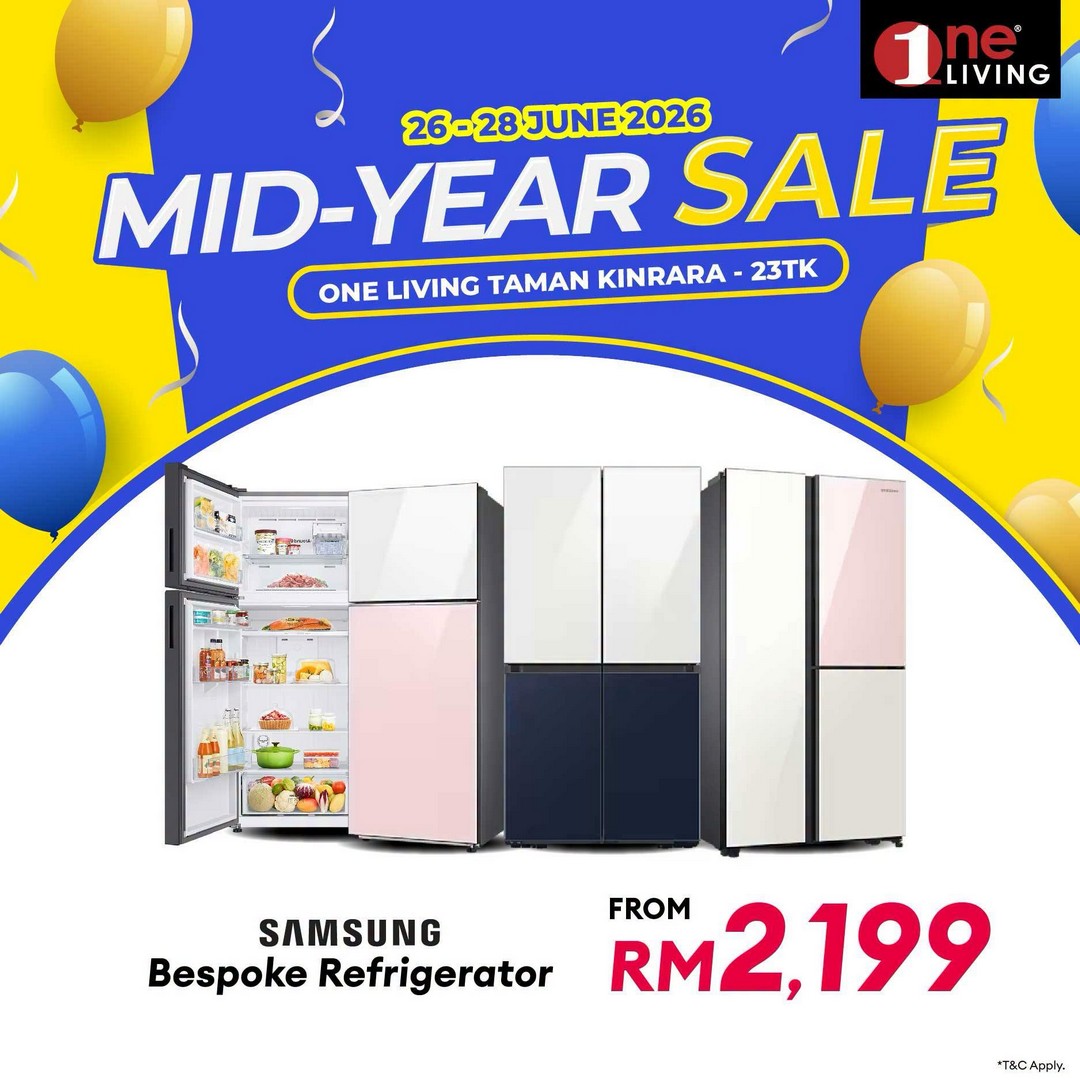 One-Living-Malaysia-Mid-Year-Sale-Promotion-at-Taman-Kinrara-6 26–28 June 2026: One Living Malaysia Mid Year Sale Promotion at Taman Kinrara – Huge Savings on Kitchen Appliances, Refrigerators and Home Essentials