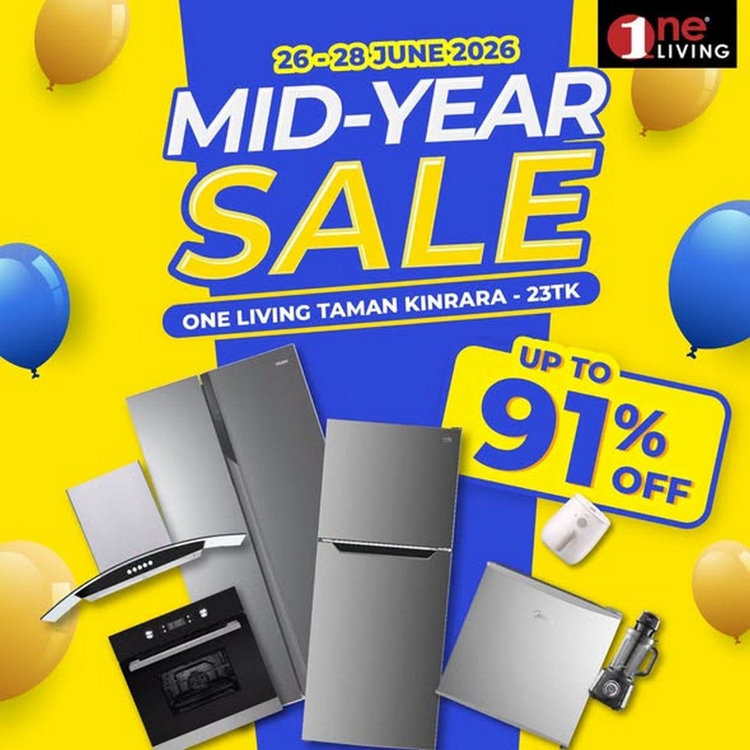 One-Living-Malaysia-Mid-Year-Sale-Promotion-at-Taman-Kinrara 26–28 June 2026: One Living Malaysia Mid Year Sale Promotion at Taman Kinrara – Huge Savings on Kitchen Appliances, Refrigerators and Home Essentials