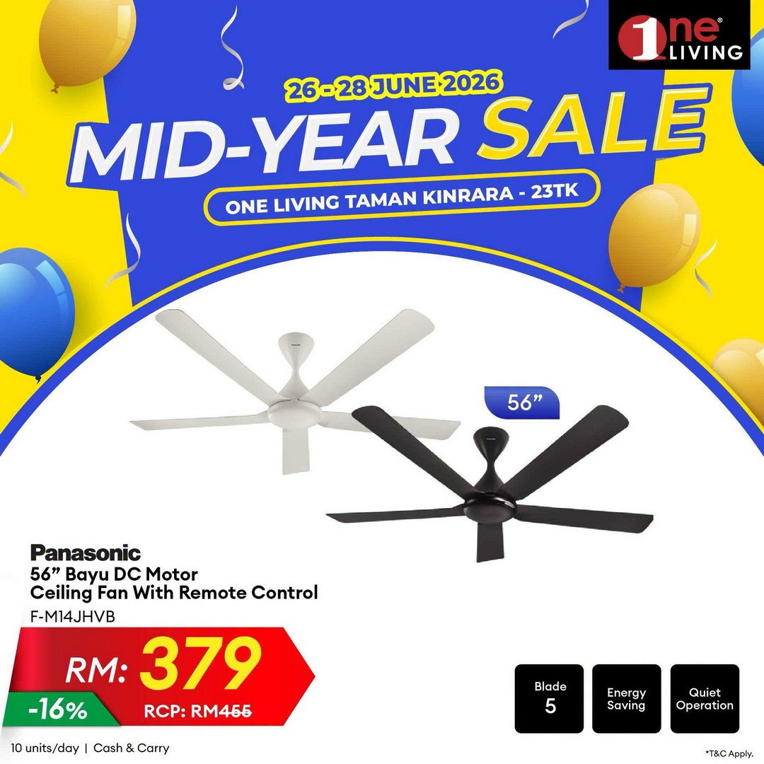 One-Living-Malaysia-Mid-Year-Sale-at-Taman-Kinrara-13 26-28 June 2026: One Living Malaysia Mid Year Sale at Taman Kinrara – Massive Discounts on Air Conditioners, Fans and Water Heaters Promotion