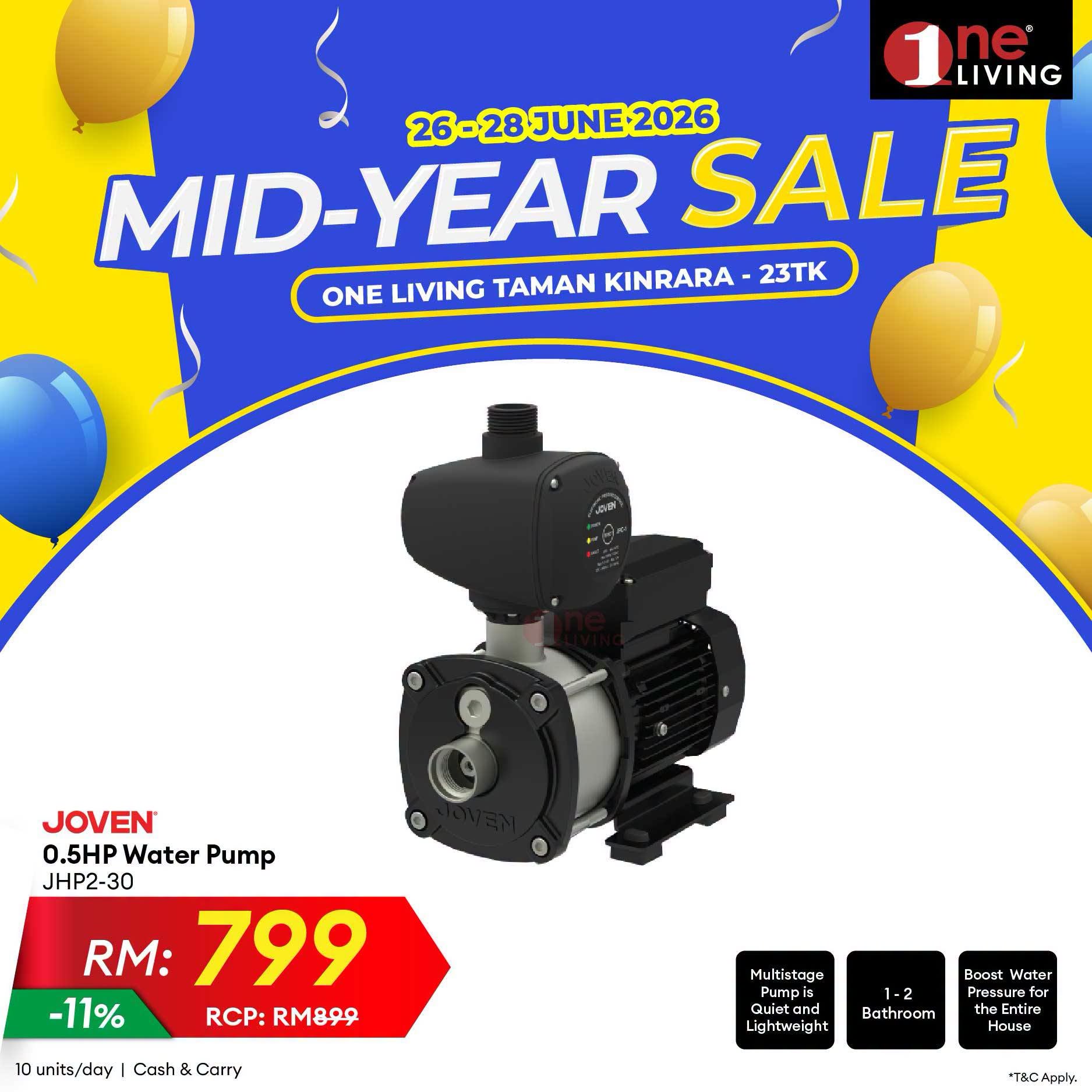 One-Living-Malaysia-Mid-Year-Sale-at-Taman-Kinrara-5 26-28 June 2026: One Living Malaysia Mid Year Sale at Taman Kinrara – Massive Discounts on Air Conditioners, Fans and Water Heaters Promotion
