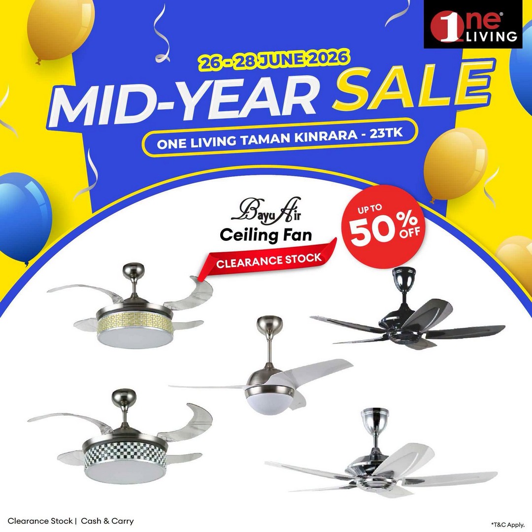 One-Living-Malaysia-Mid-Year-Sale-at-Taman-Kinrara-7 26-28 June 2026: One Living Malaysia Mid Year Sale at Taman Kinrara – Massive Discounts on Air Conditioners, Fans and Water Heaters Promotion