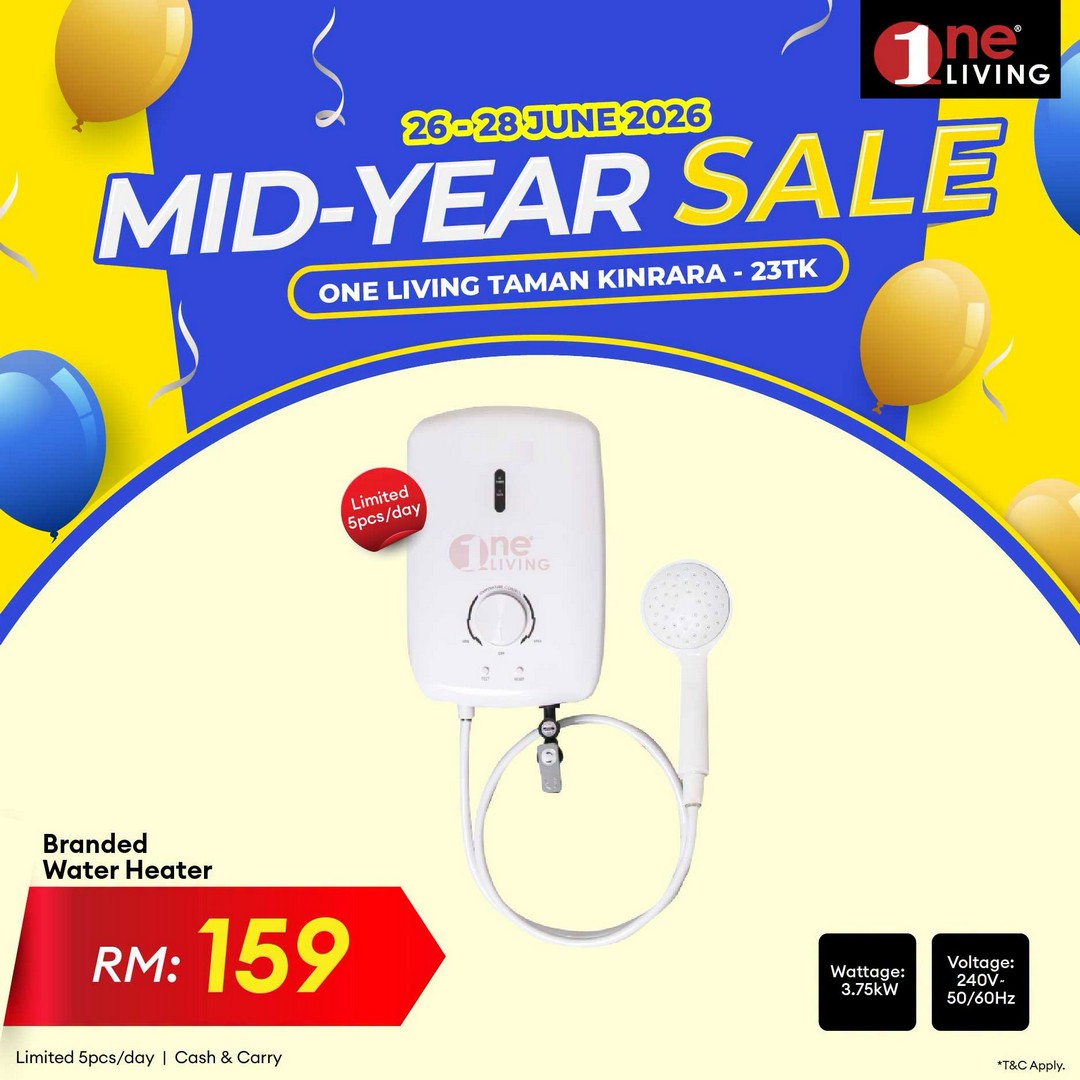One-Living-Malaysia-Mid-Year-Sale-at-Taman-Kinrara-8 26-28 June 2026: One Living Malaysia Mid Year Sale at Taman Kinrara – Massive Discounts on Air Conditioners, Fans and Water Heaters Promotion