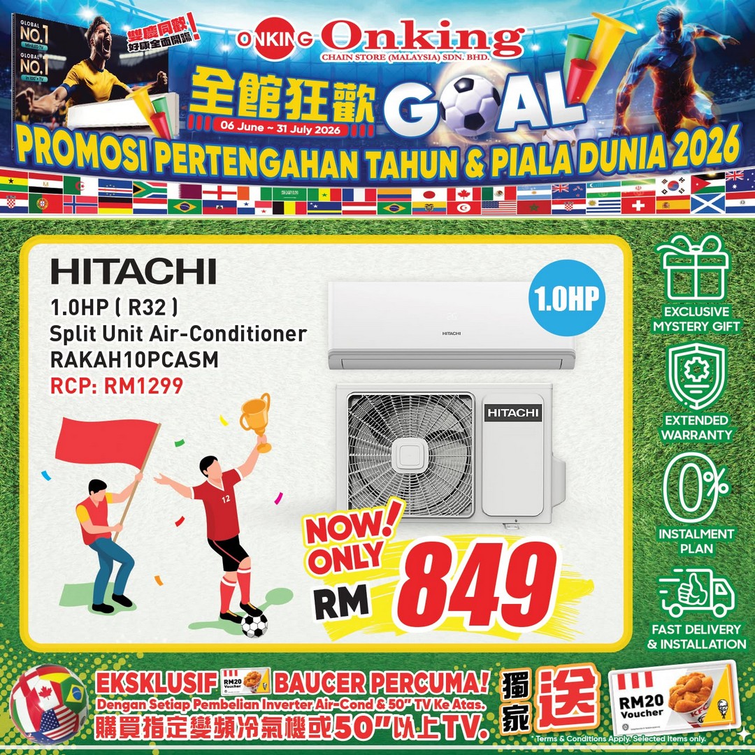 Onking-Malaysia-Bring-Stadium-Home-Mid-Year-Global-Cup-Sale-4 6 June–31 July 2026: Onking Malaysia: Bring Stadium Home Mid-Year & Global Cup Sale with Up to 50% Off Home Entertainment Deals