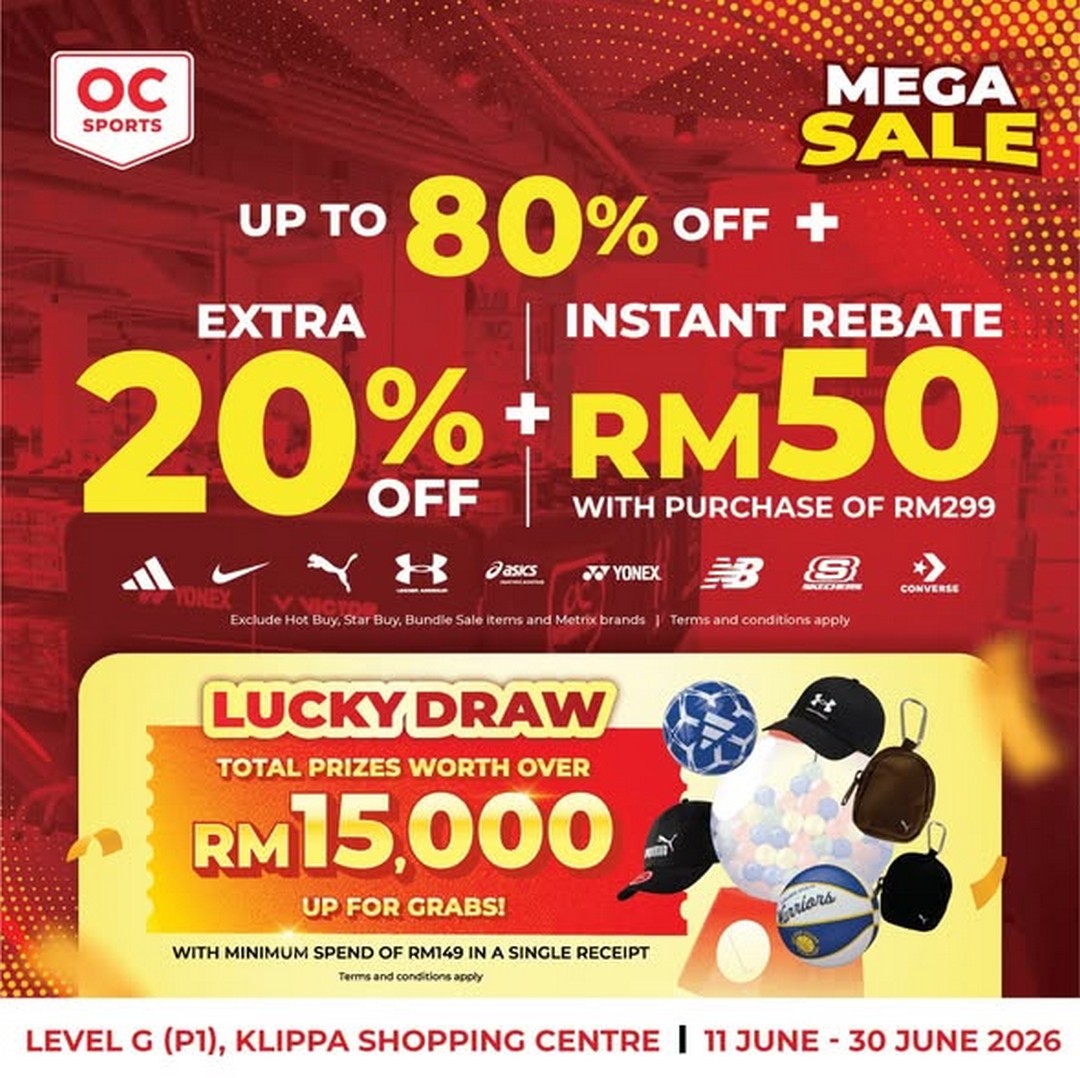 Original-Classic-at-Klippa-Shopping-Centre-Penang-Mega-Sale 11–30 June 2026: Original Classic at Klippa Shopping Centre Penang Mega Sale Madness – Up to 80% Off, Stackable Savings & RM50 Rebate Shopping Event