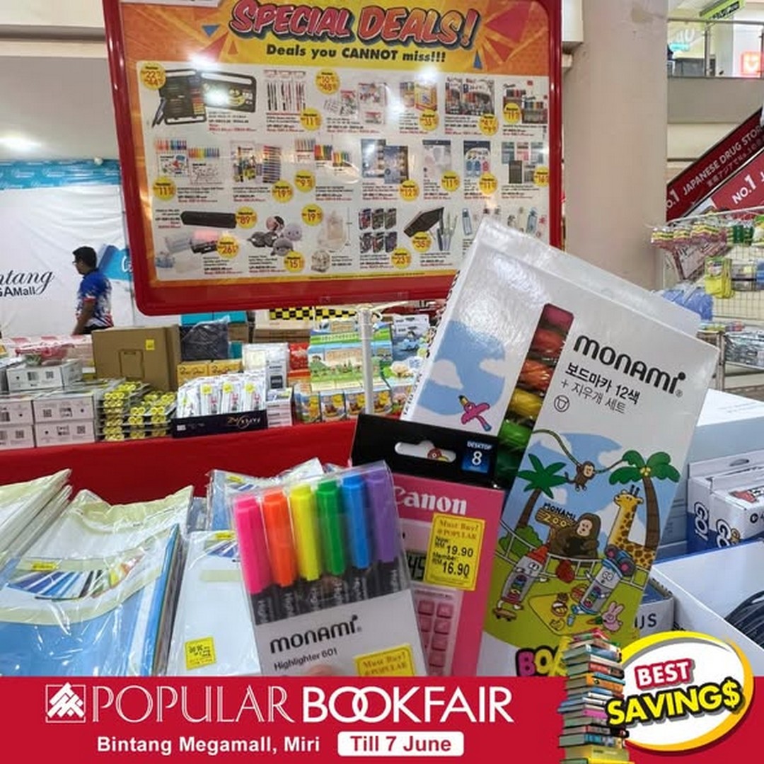 POPULAR-Bookfair-Bintang-Megamall-Miri-Promotion-3-1 27 May – 7 June 2026: POPULAR Bookfair Bintang Megamall Miri Promotion – Enjoy 20% Rebate on Books, RM5 Voucher Rewards, Up to 50% PWP Savings and Exclusive Member Gifts