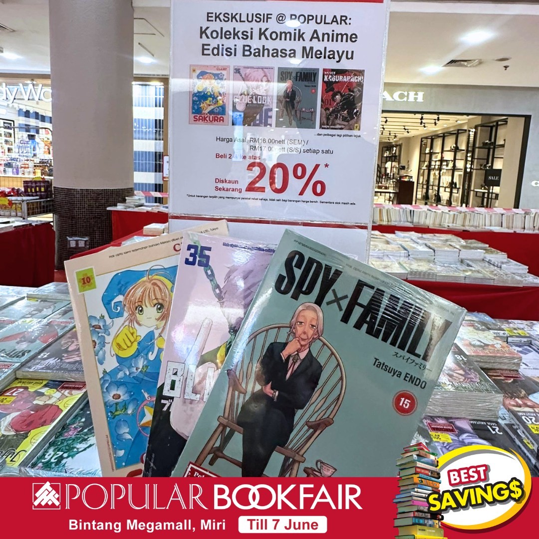 POPULAR-Bookfair-Bintang-Megamall-Miri-Promotion-9-1 27 May – 7 June 2026: POPULAR Bookfair Bintang Megamall Miri Promotion – Enjoy 20% Rebate on Books, RM5 Voucher Rewards, Up to 50% PWP Savings and Exclusive Member Gifts