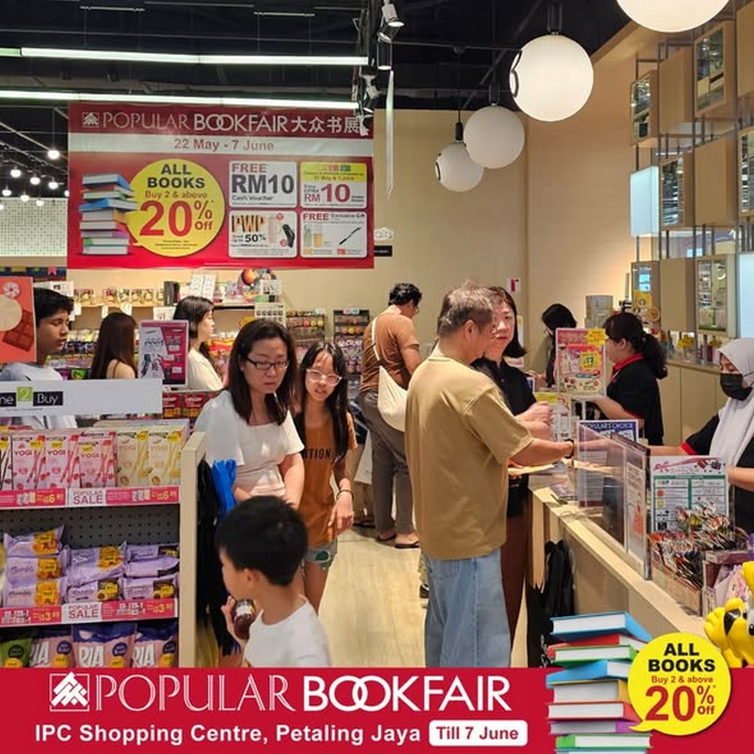 POPULAR-Bookfair-at-IPC-Shopping-Centre-Petaling-Jaya-Promotion-1 Now till 7 June 2026: POPULAR Bookfair at IPC Shopping Centre Petaling Jaya Promotion – Enjoy Up to 30% Off Books, Special RM15 English Books, RM10 Pens and Free Gifts