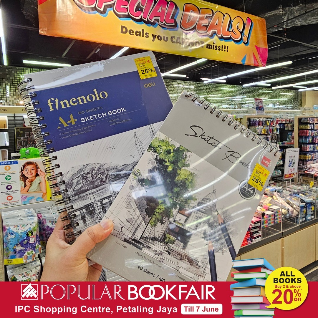 POPULAR-Bookfair-at-IPC-Shopping-Centre-Petaling-Jaya-Promotion-12 Now till 7 June 2026: POPULAR Bookfair at IPC Shopping Centre Petaling Jaya Promotion – Enjoy Up to 30% Off Books, Special RM15 English Books, RM10 Pens and Free Gifts