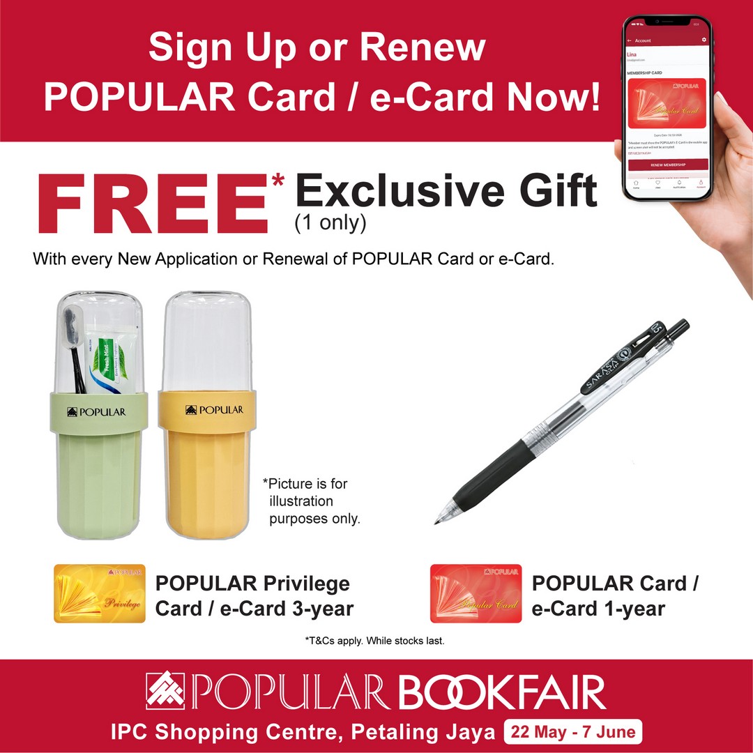 POPULAR-Bookfair-at-IPC-Shopping-Centre-Petaling-Jaya-Promotion-18 Now till 7 June 2026: POPULAR Bookfair at IPC Shopping Centre Petaling Jaya Promotion – Enjoy Up to 30% Off Books, Special RM15 English Books, RM10 Pens and Free Gifts