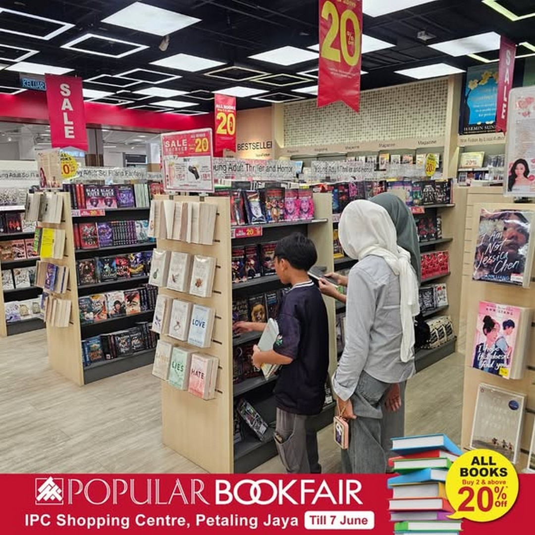 POPULAR-Bookfair-at-IPC-Shopping-Centre-Petaling-Jaya-Promotion-2 Now till 7 June 2026: POPULAR Bookfair at IPC Shopping Centre Petaling Jaya Promotion – Enjoy Up to 30% Off Books, Special RM15 English Books, RM10 Pens and Free Gifts