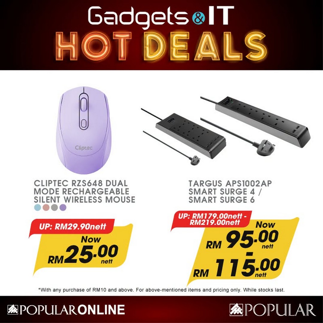 POPULAR-Bookstore-Gadget-and-IT-Products-Promotion-10 18 June 2026 onwards: POPULAR Bookstore Gadget and IT Products Promotion – Enjoy Hot Deals on Tech Essentials at Selected Stores and Online