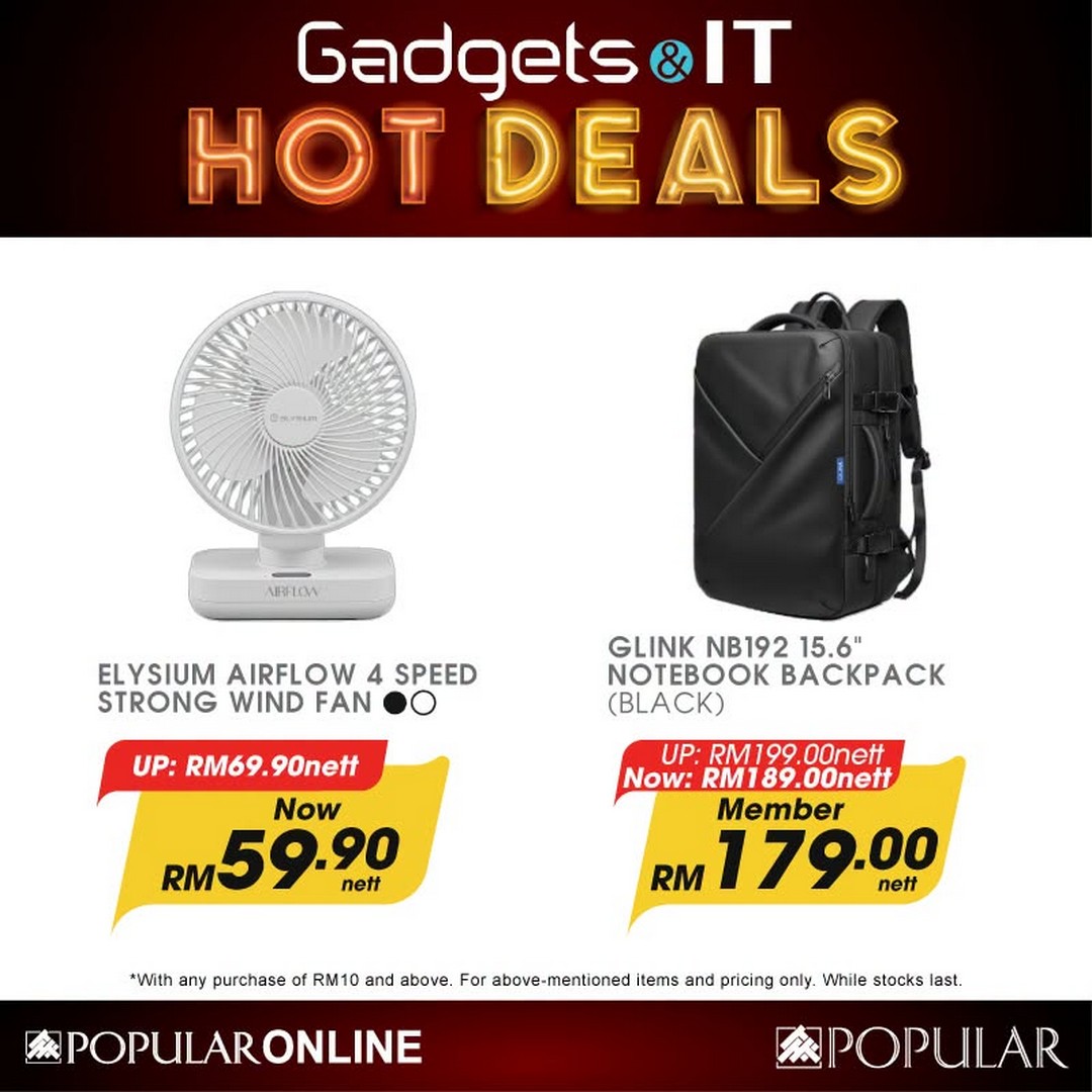 POPULAR-Bookstore-Gadget-and-IT-Products-Promotion-9 18 June 2026 onwards: POPULAR Bookstore Gadget and IT Products Promotion – Enjoy Hot Deals on Tech Essentials at Selected Stores and Online