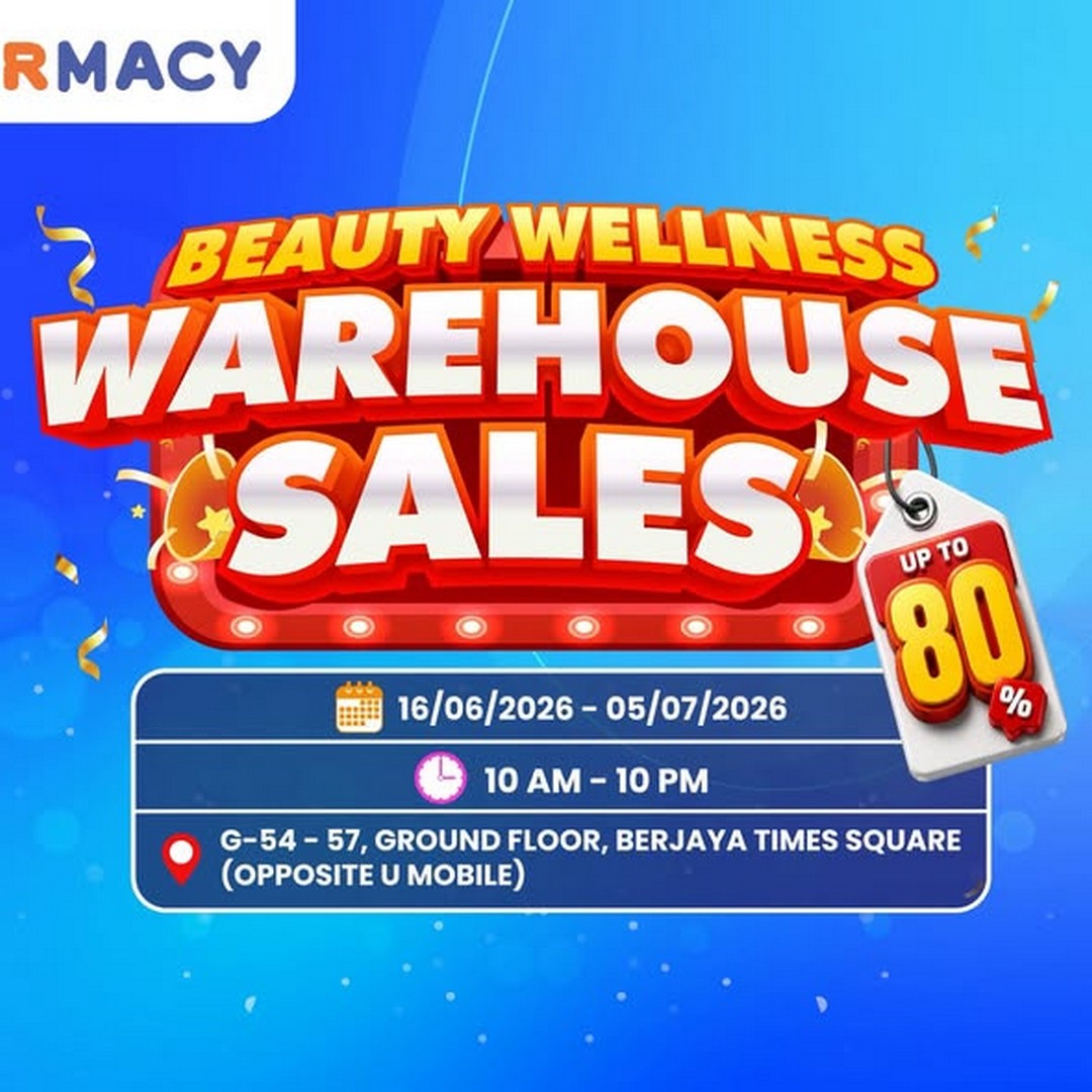 R-Pharmacy-Beauty-Wellness-Warehouse-Sale-1 16 June–5 July 2026: R Pharmacy Beauty & Wellness Warehouse Sale Promotion in Berjaya Times Square, Up to 80% Off Big Savings Event