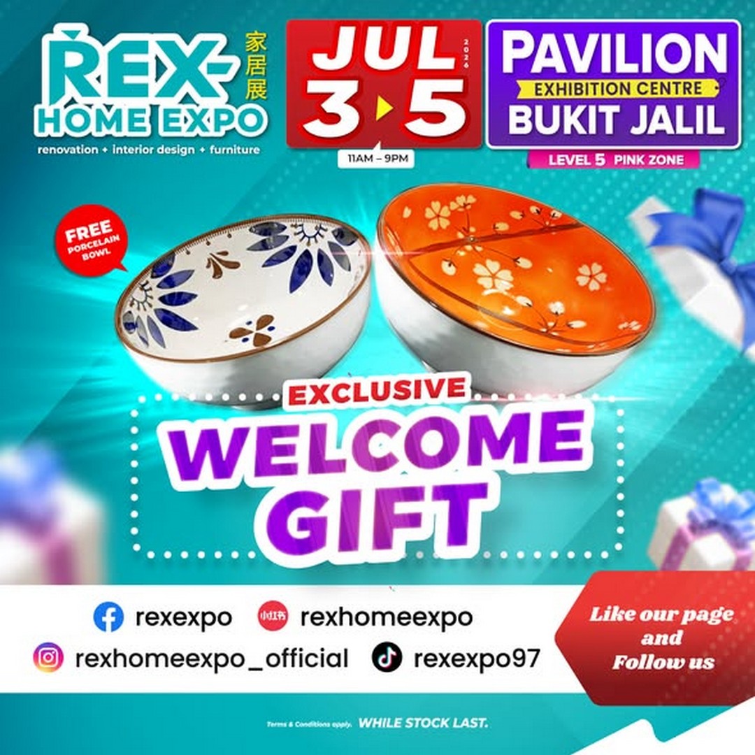 REX-Home-Renovation-Expo-Pavilion-Exhibition-Centre-Bukit-Jalil-1 3-5 July 2026: REX Home Renovation Expo, Pavilion Exhibition Centre Bukit Jalil – Home Renovation Sale & Promotion with Cash Voucher, Blind Box Deals and Lucky Draw Prizes