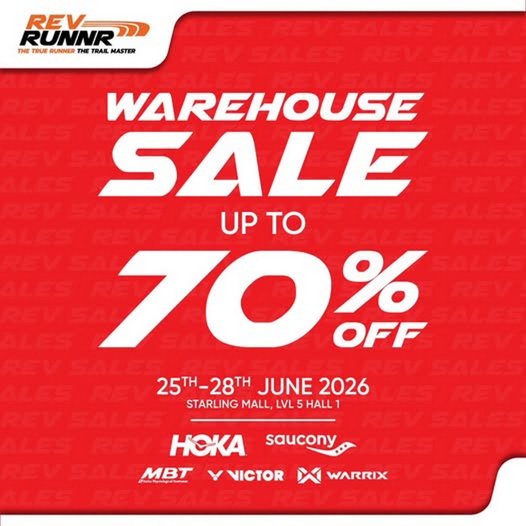 Rev-Runner-Warehouse-Sale-at-The-Starling 25–28 June 2026: Rev Runner Warehouse Sale at The Starling, Sports & Lifestyle Clearance Sale in Malaysia with Up to 70% Off