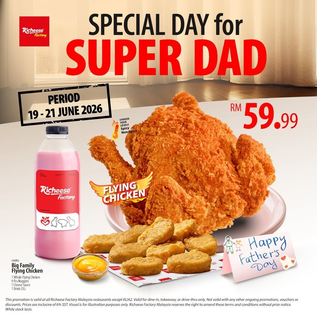 Richeese-Factory-Malaysia-Fathers-Day-Chicken-Combo-Promotion-6 19–21 June 2026: Richeese Factory Malaysia, Father’s Day Chicken Combo Promotion – Crispy, Fire Chicken & Whole Chicken Deals from RM39.99